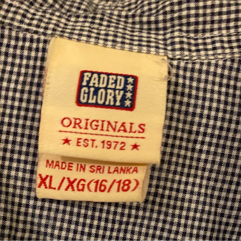 Euc Faded Glory ruffle button down top. SZ XL - Picture 2 of 4